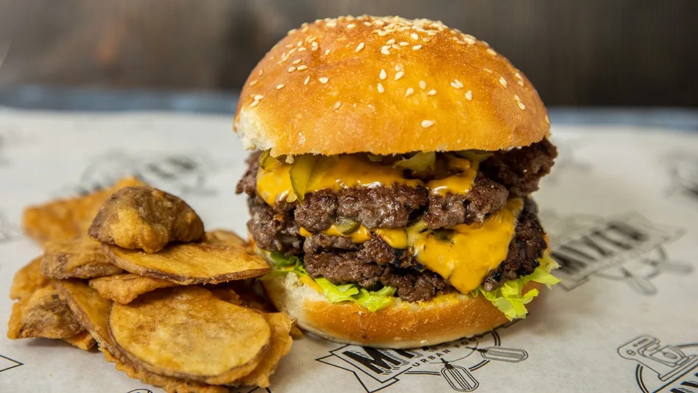 The Smash burger triple