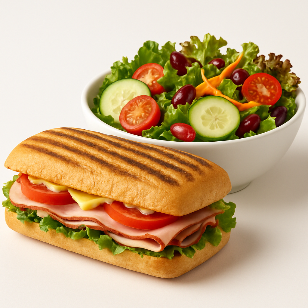 Panini y Ensalada