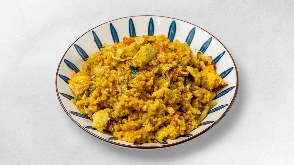 R13. Gelber Curry-Reis Huhn
