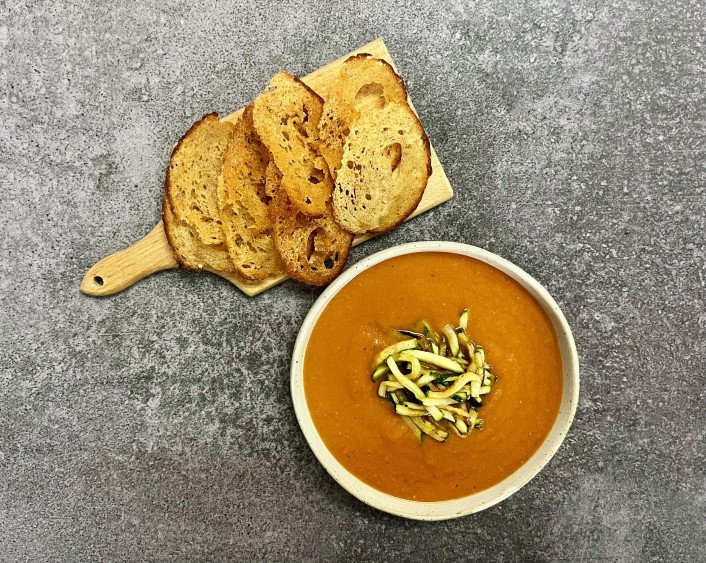 Tomato and Zucchini soup