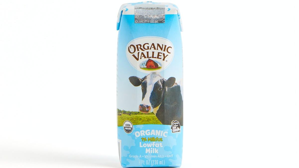 Organic 1% White Milk Box