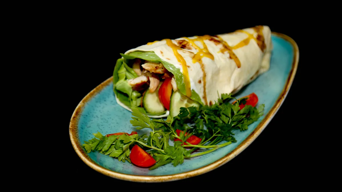 Tortilja piletina porcija