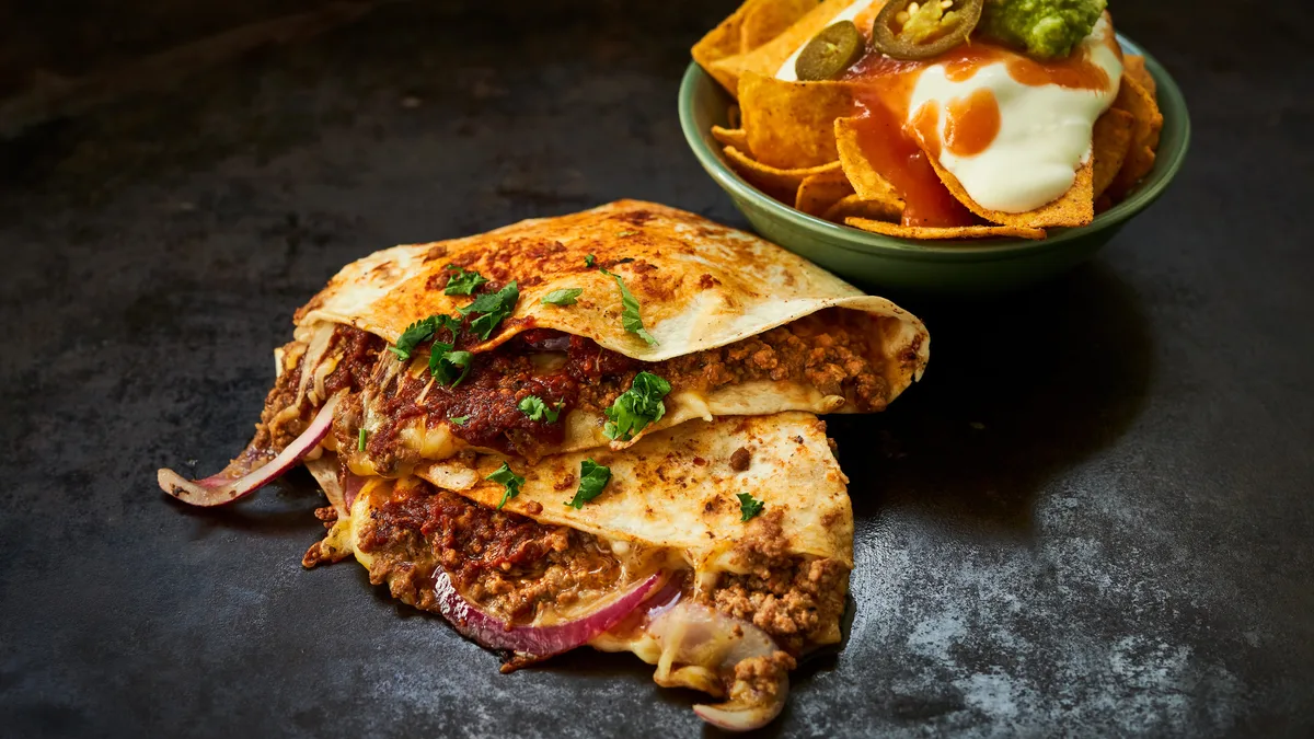 Quesadillas Delux Menu