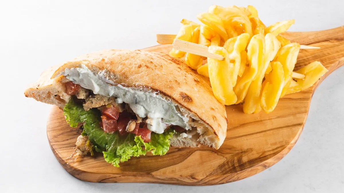 Gyros, pommes frites