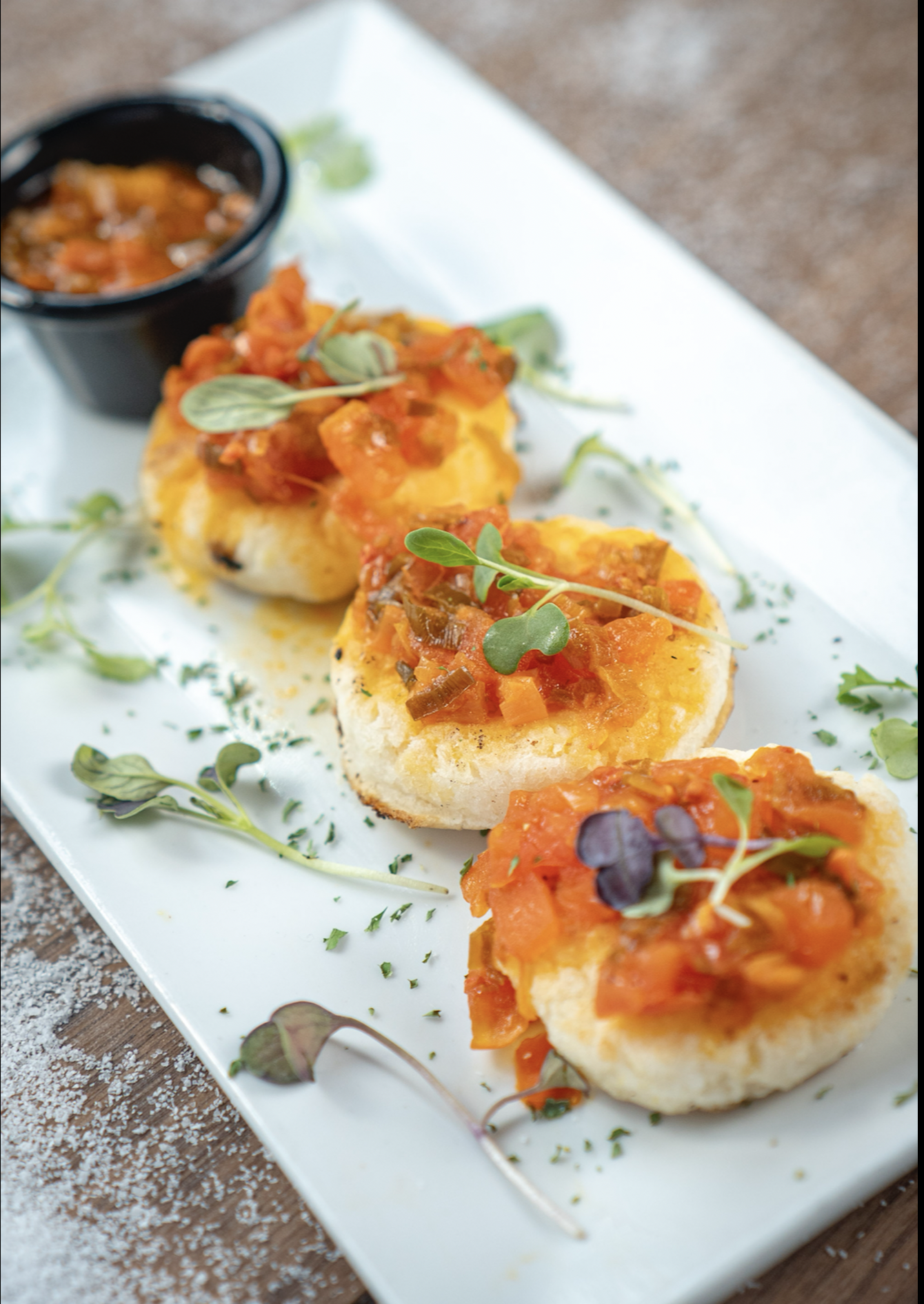 Arepitas o tostones con Hogao