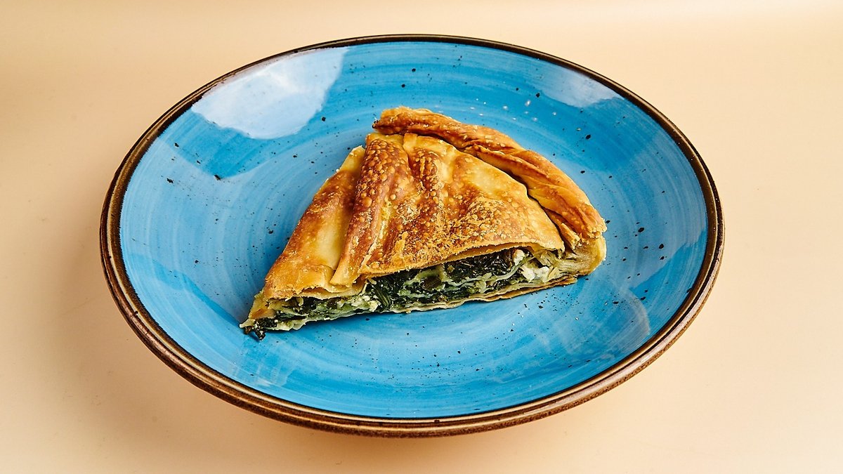 Blätterteig-Pie Spinat und Fetakäse