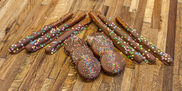 Chocolate-Covered Oreos and Pretzels