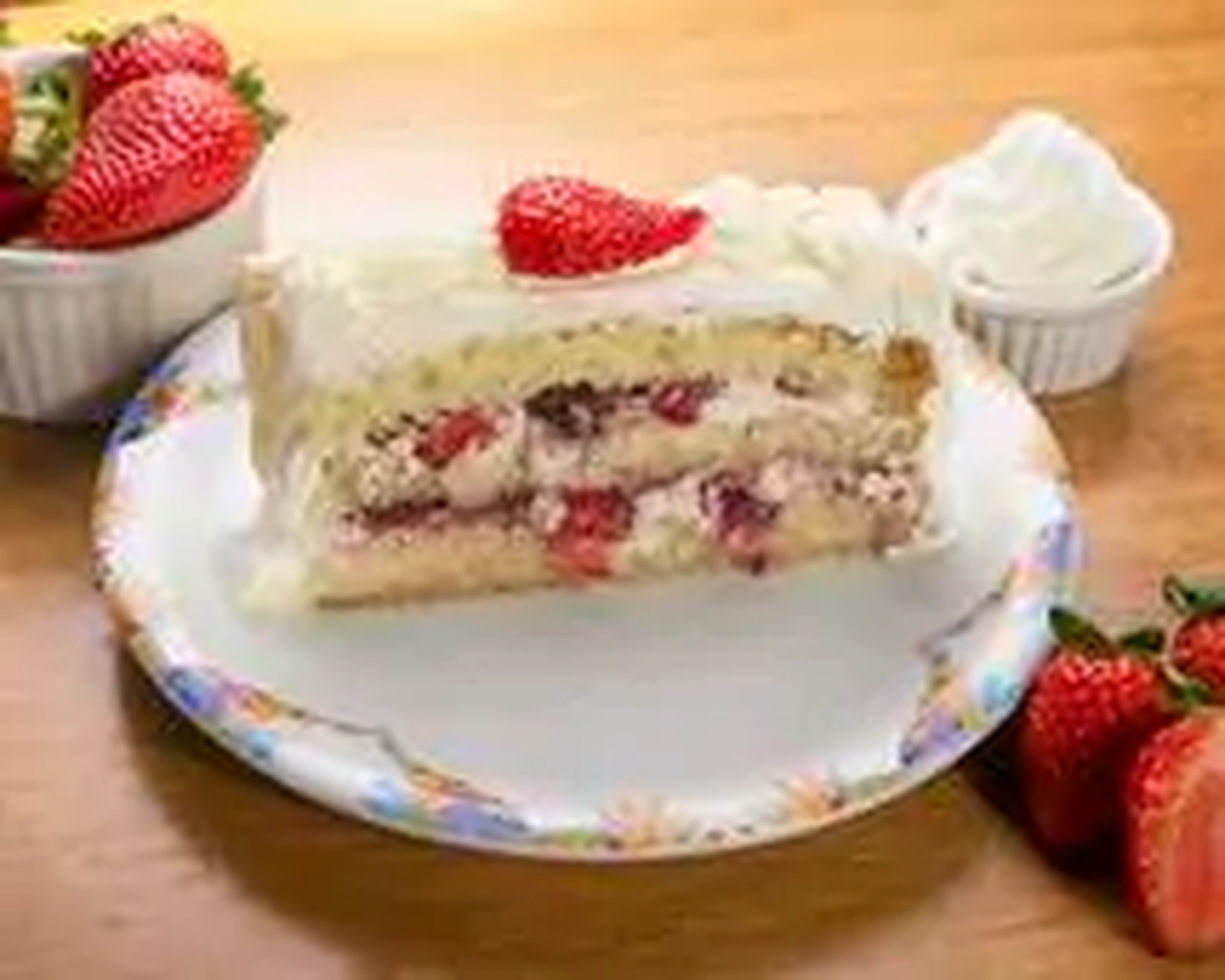 Fatia Morango com Chantilly