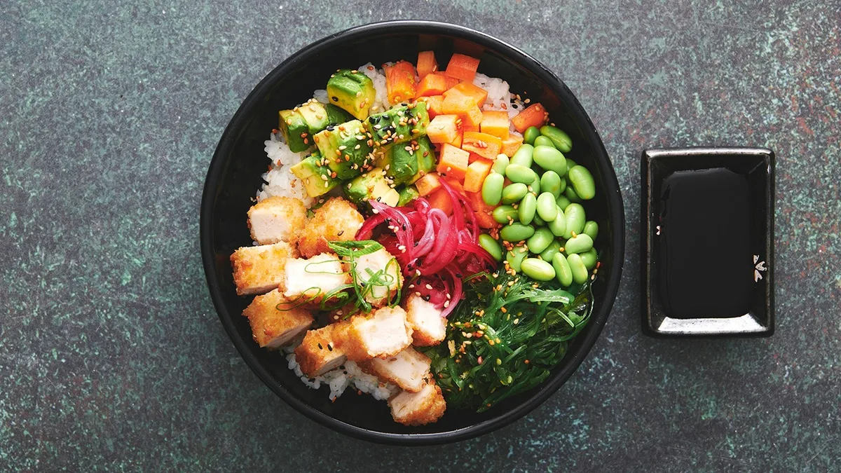 Kylling tempura poke