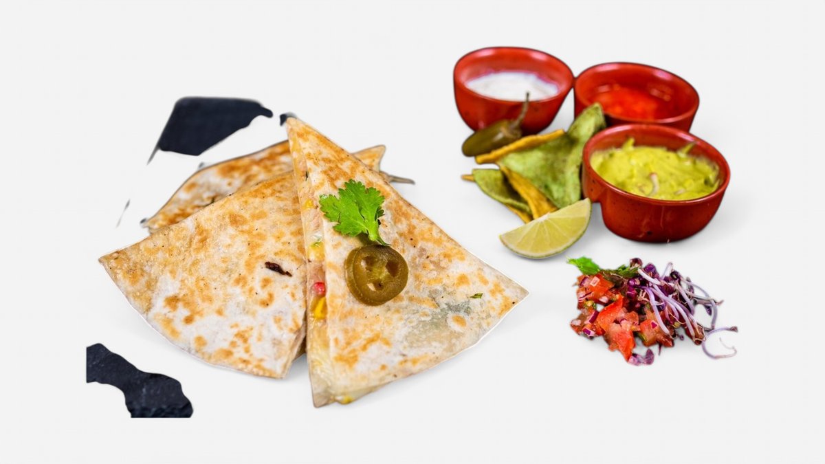 Vegetariánska Quesadilla de Papas Nopales
