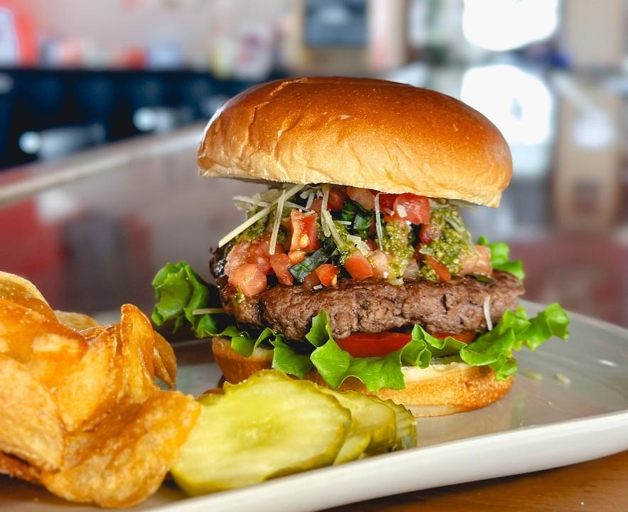Bruschetta Pesto Burger