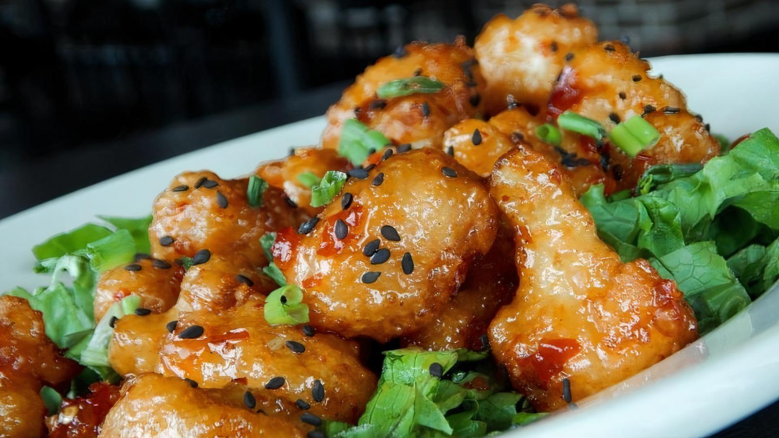 Sweet Chili Cauliflower Bites - Full