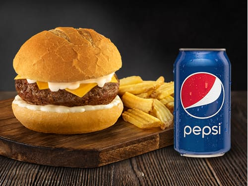 Montana Cheeseburger + Acomp +Refri Lata