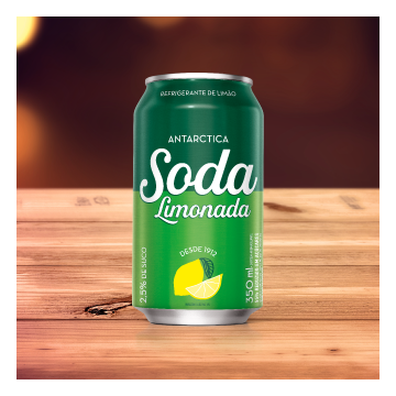 Soda Limonada Antarctica Lata 350Ml
