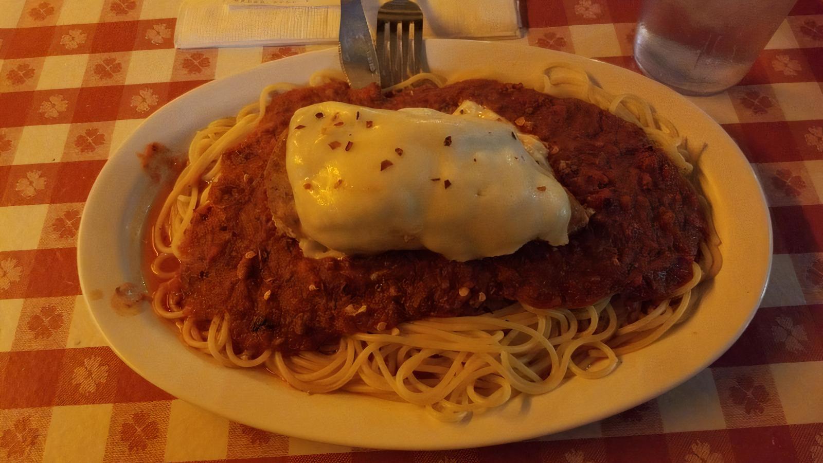 Chicken Parmigiana with Pasta