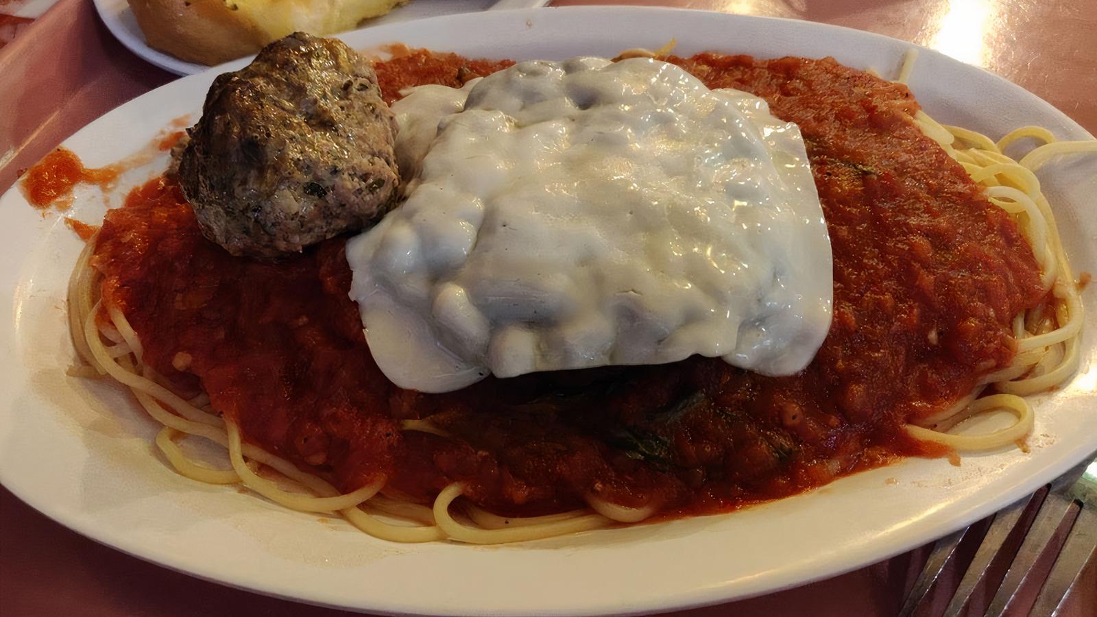 Veal Parmigiana with Pasta