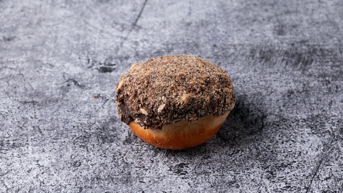 Mini Donut Σοκολάτα με Επικάλυψη Μπισκότο