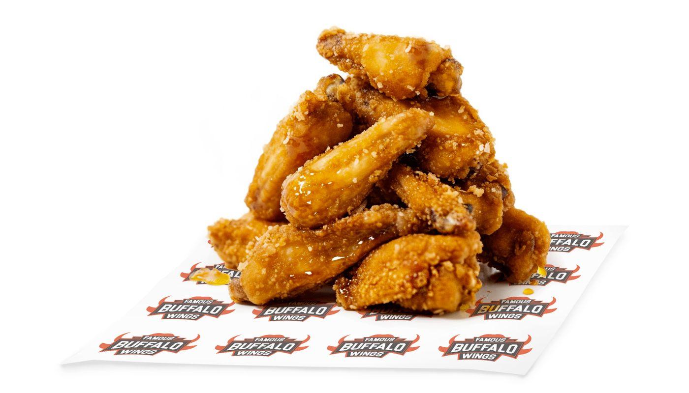 Honey Garlic Sauce Breaded Wings *