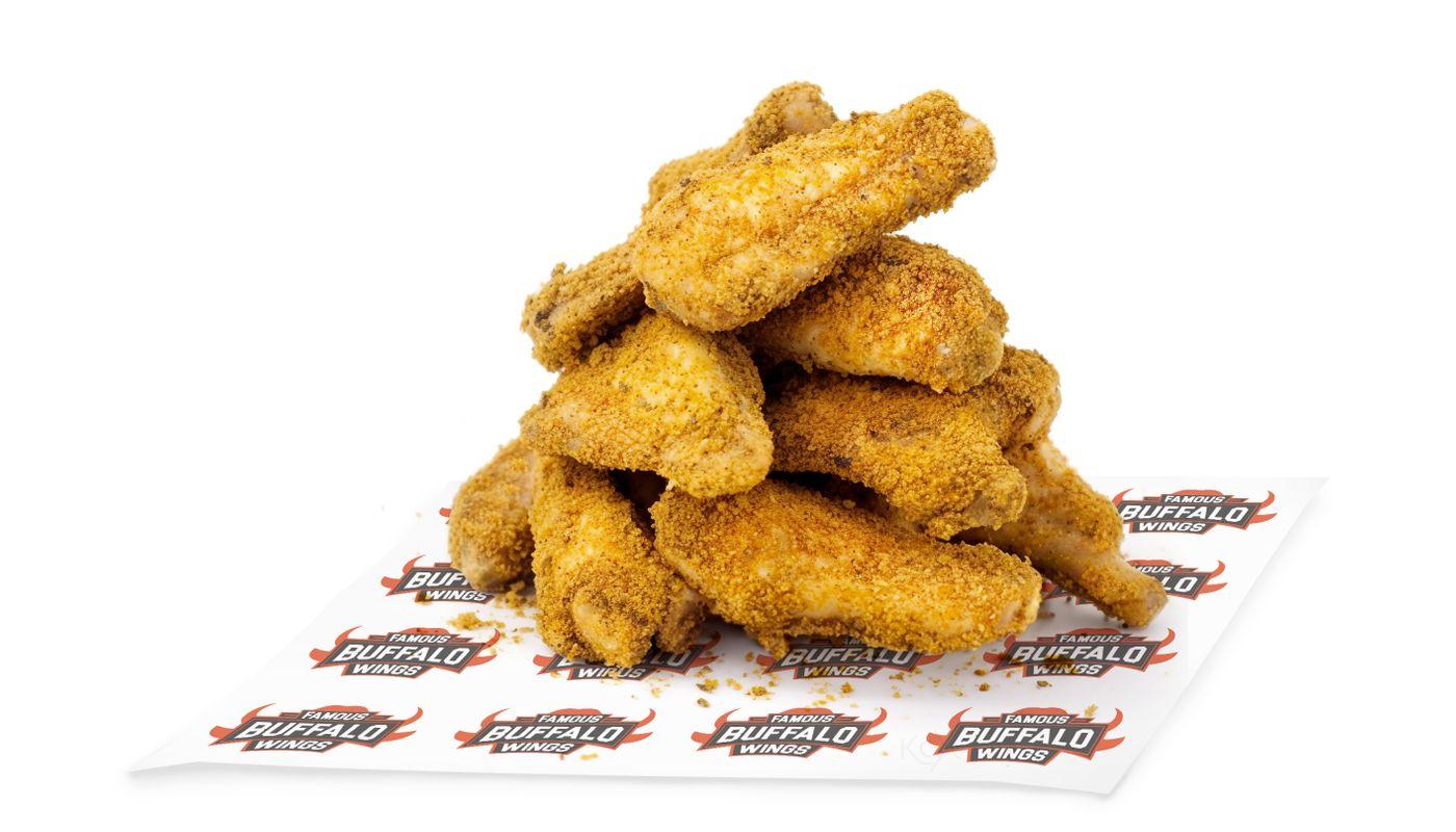 Lemon Pepper Dry Rub Breaded Wings *