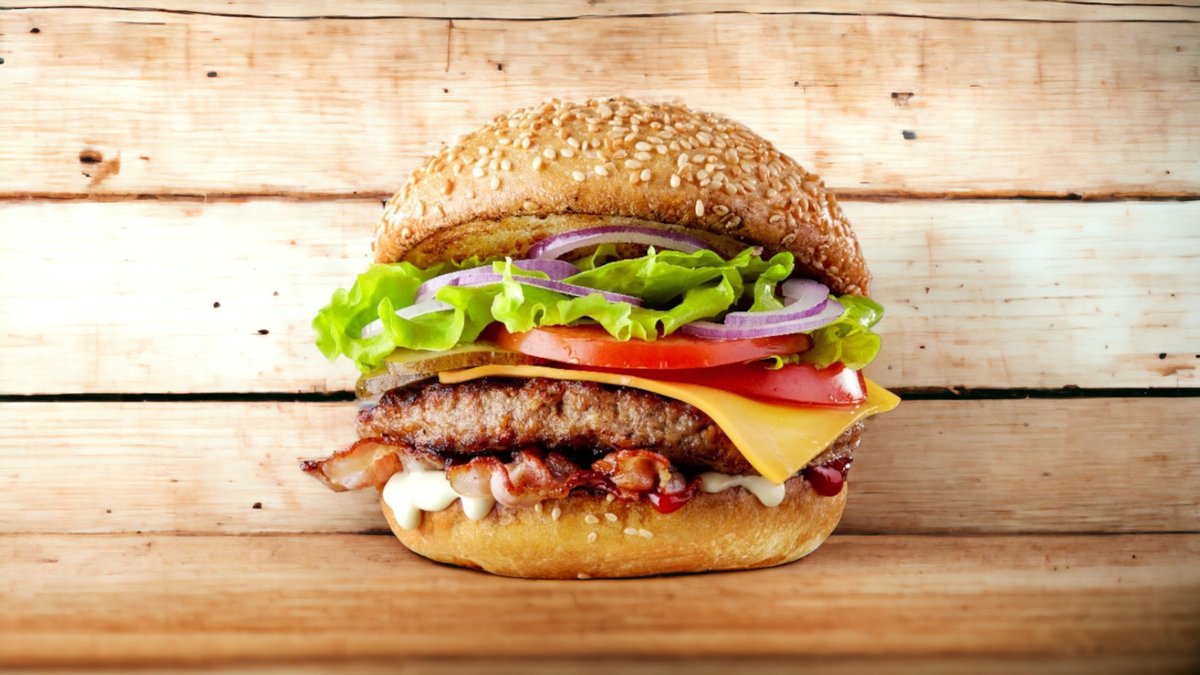Double pulled hamburger