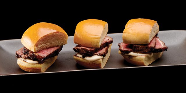 Sliced Petite Filet Mignon Sandwiches