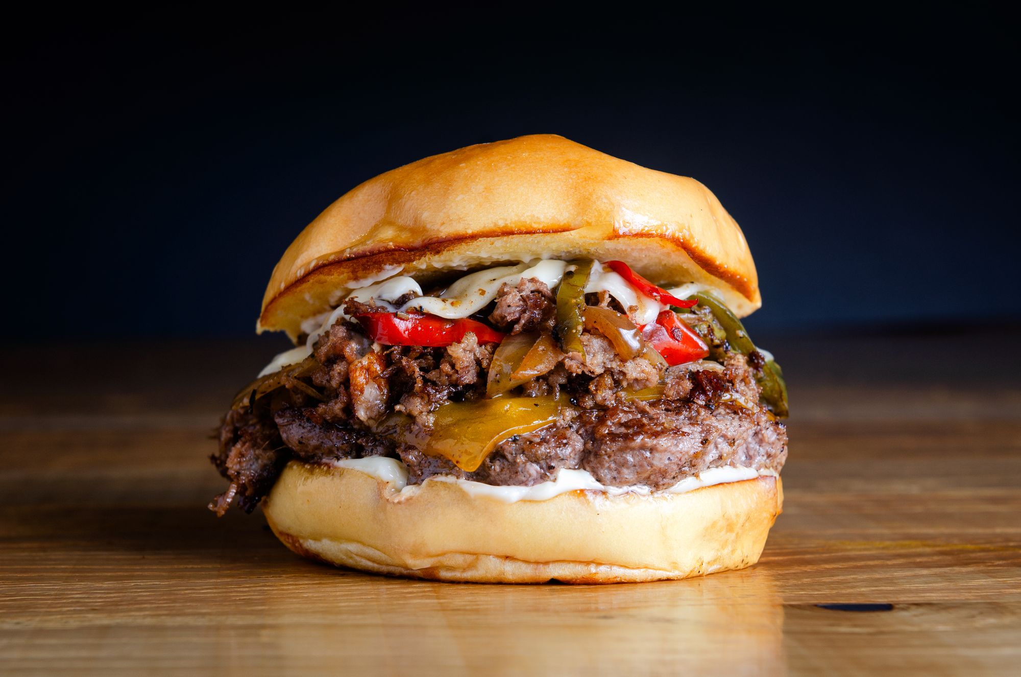 Philly Cheesesteak Burger