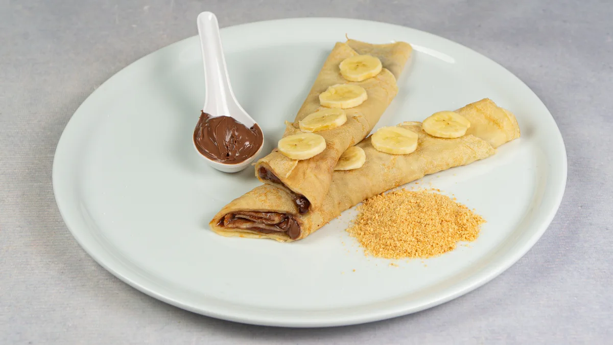 Palačinka nutella, plazma, banana