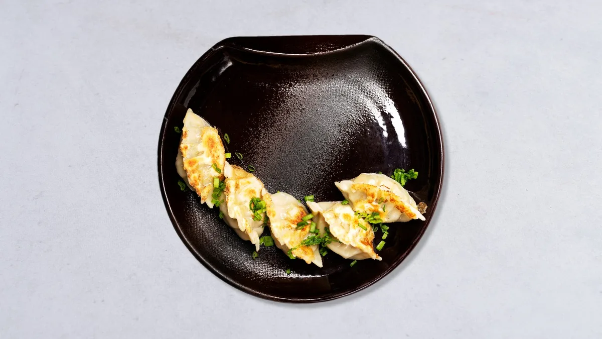 Duck gyoza