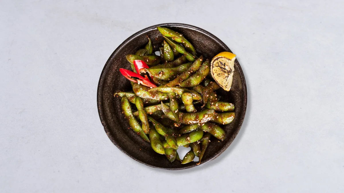 Spicy edamame