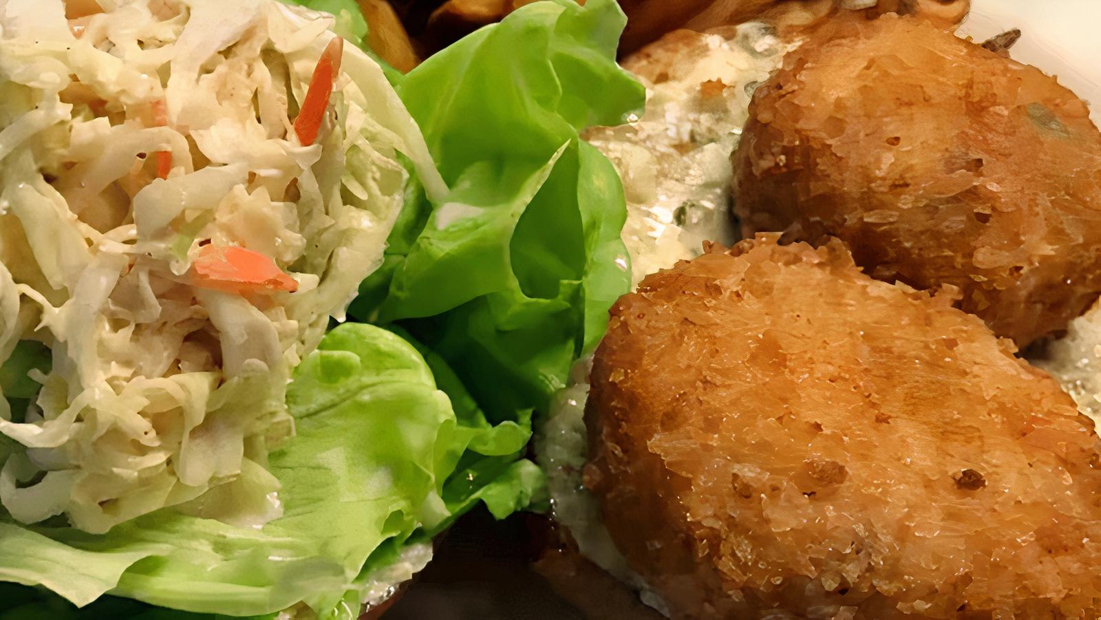 $15,000 Dungeness Crab Cake Sandwich