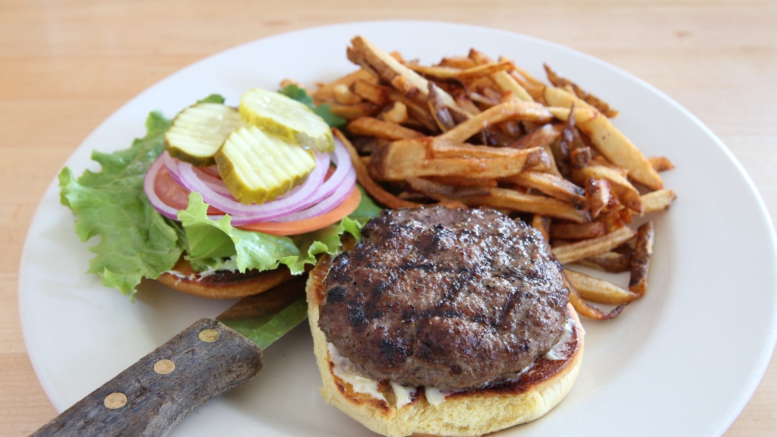 Grilled Grass-Fed Burger