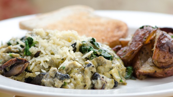 Grilled Marinated
Portabella Scramble