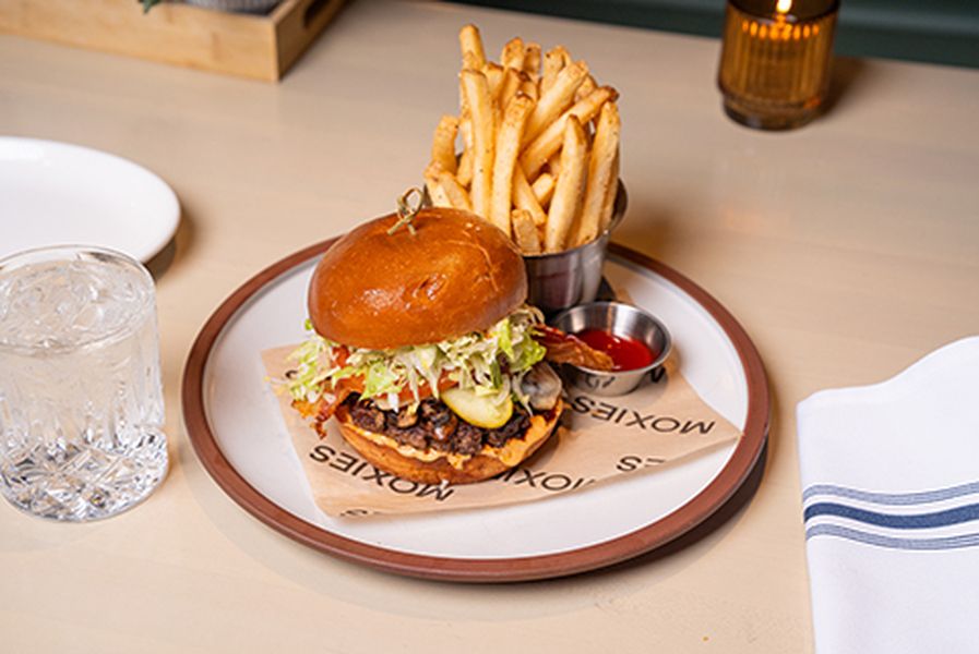 Loaded Cheeseburger and Fries