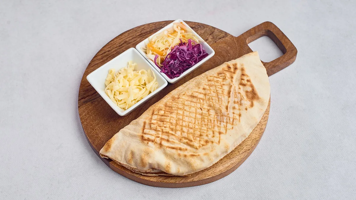Kebab with cheese