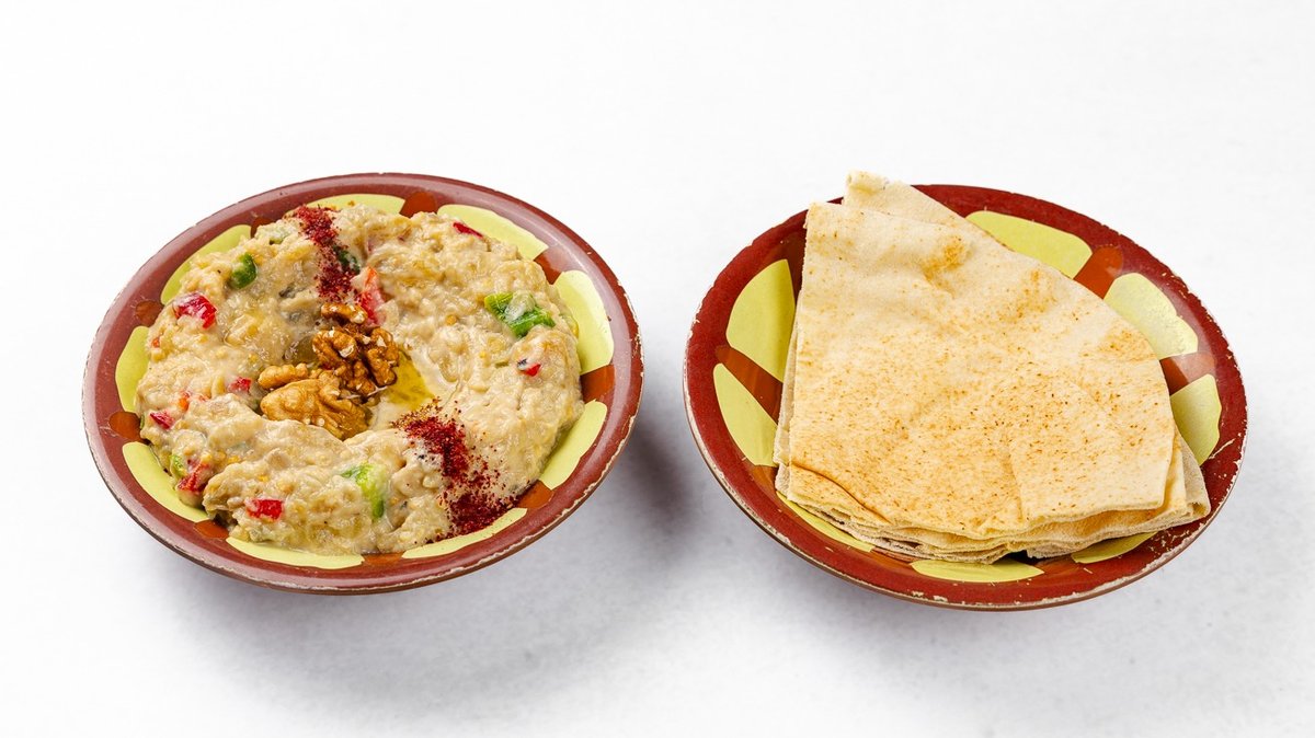 Babaghanoush s pita kruhom