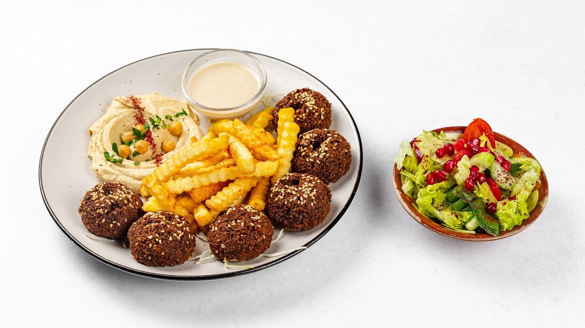 Falafel krožnik (veganski) 🌿