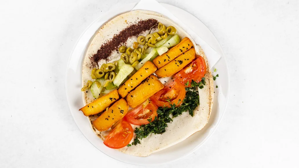 Halloumi wrap (veganski) 🌿