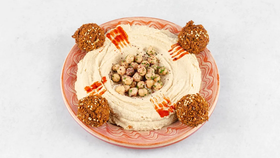 Hummus Falafel s pita kruhom