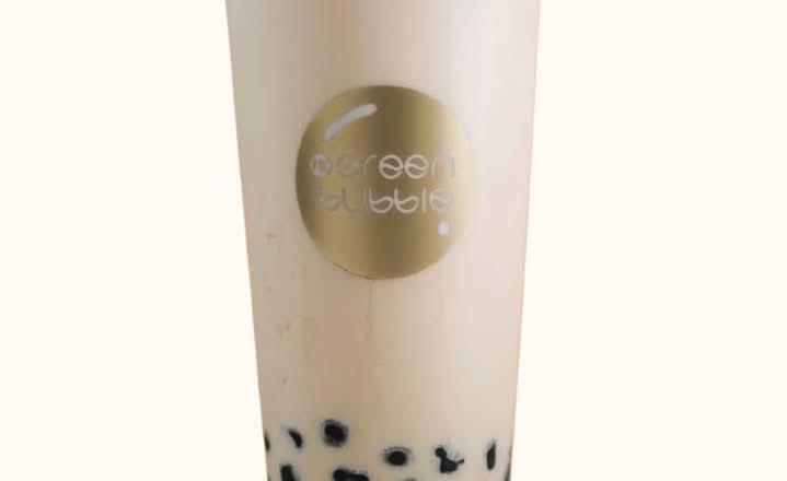 Lychee Milk tea w/ Boba