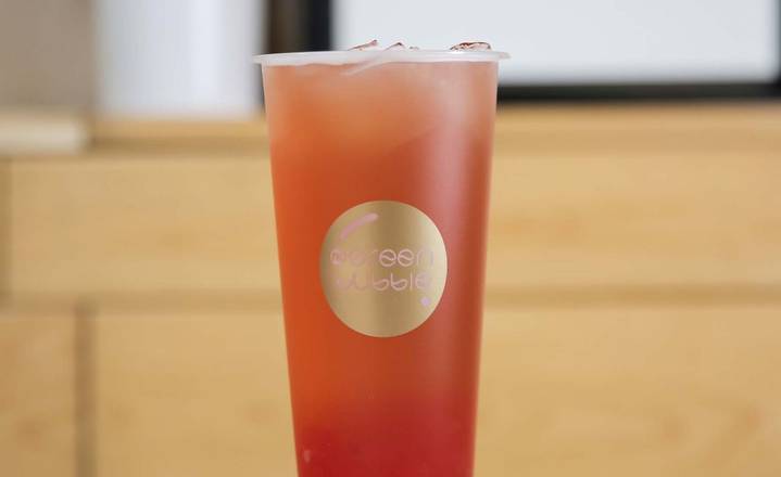 Pink Lady with Strawberry Popping