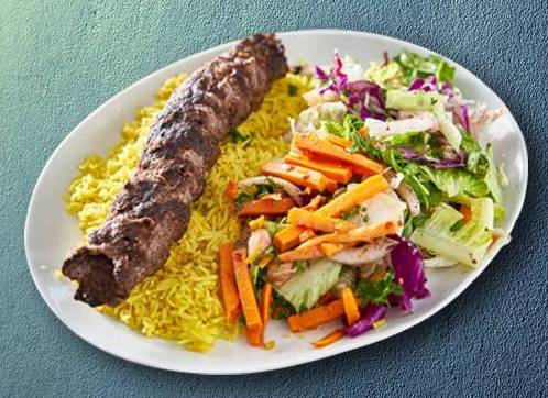 Lamb Kabob Combo Dinner