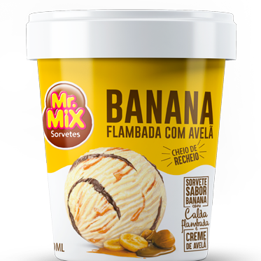 Banana Flambada com Avelã 500 ml