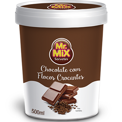 Chocolate com Flocos Crocantes 500 ml