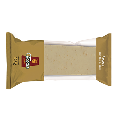 Paleta de paçoca com doce de leite