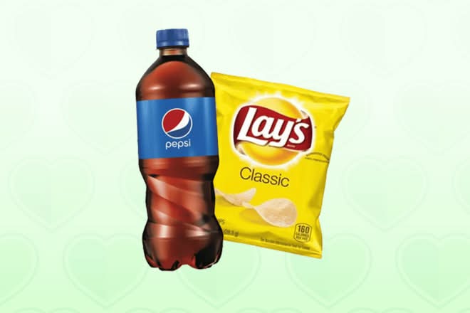 Bottled Soda/Water and Chips