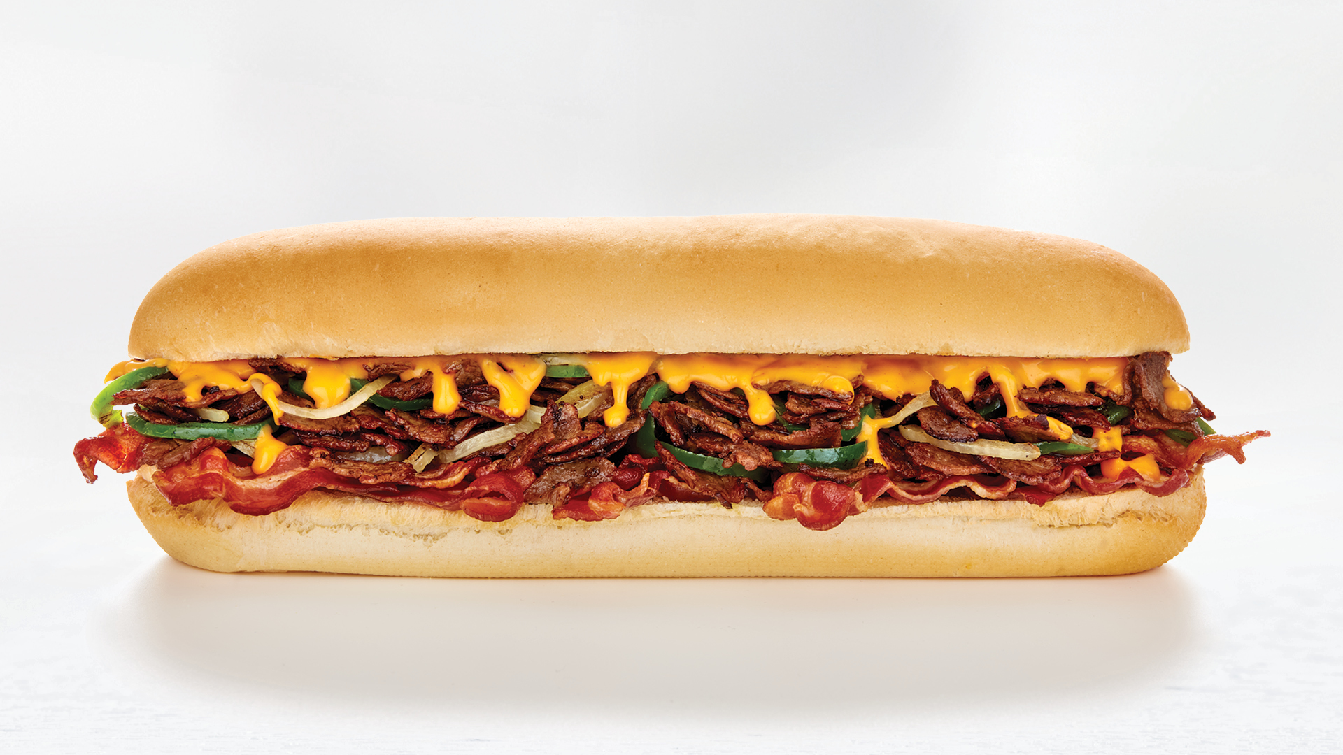QUESO and BACON CHEESESTEAK - LARGE COMBO