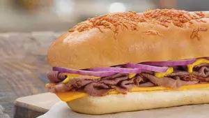 Small Roast Beef and Cheddar Sub