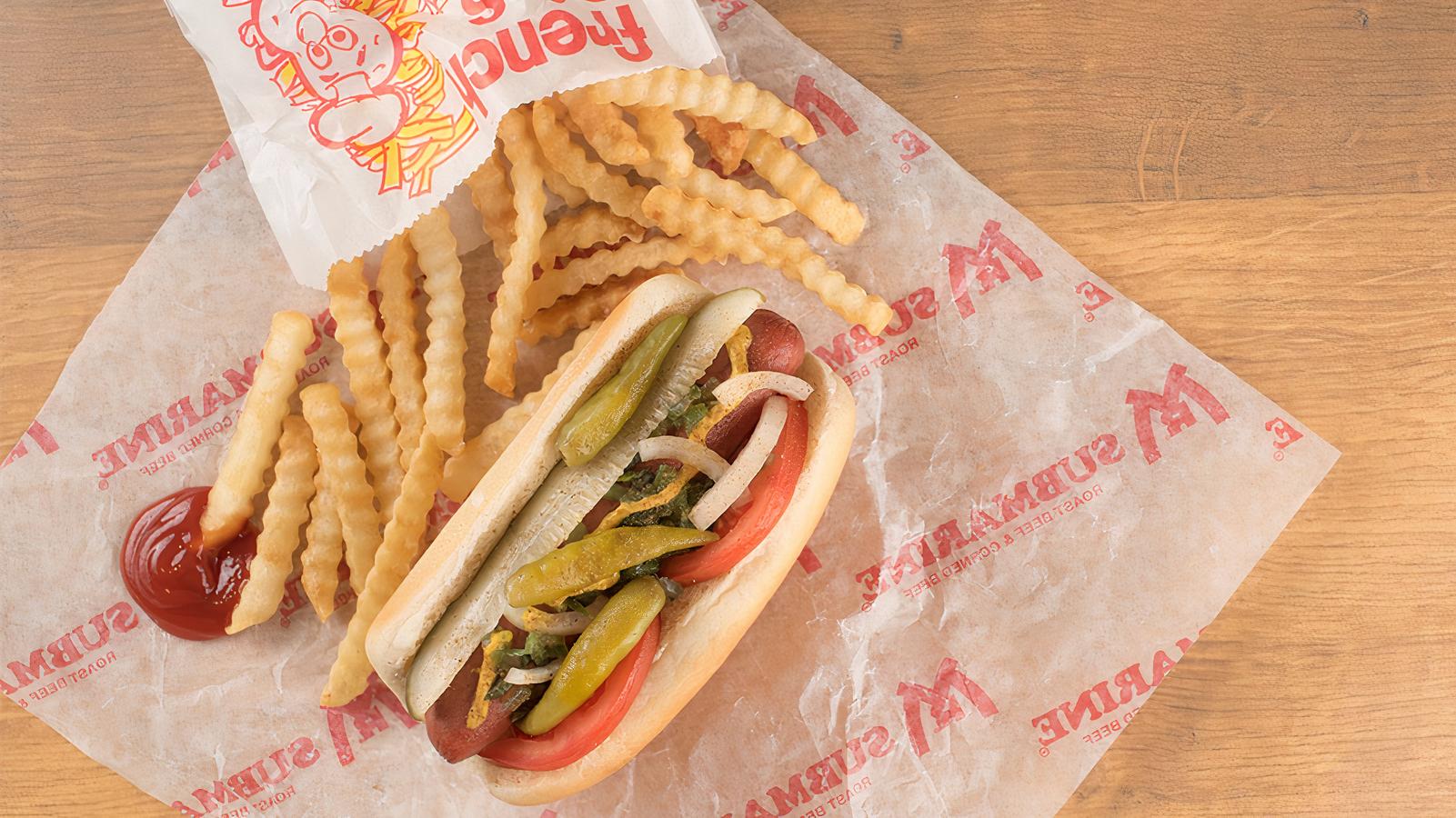 Chicago Style Hot Dog w/Fries