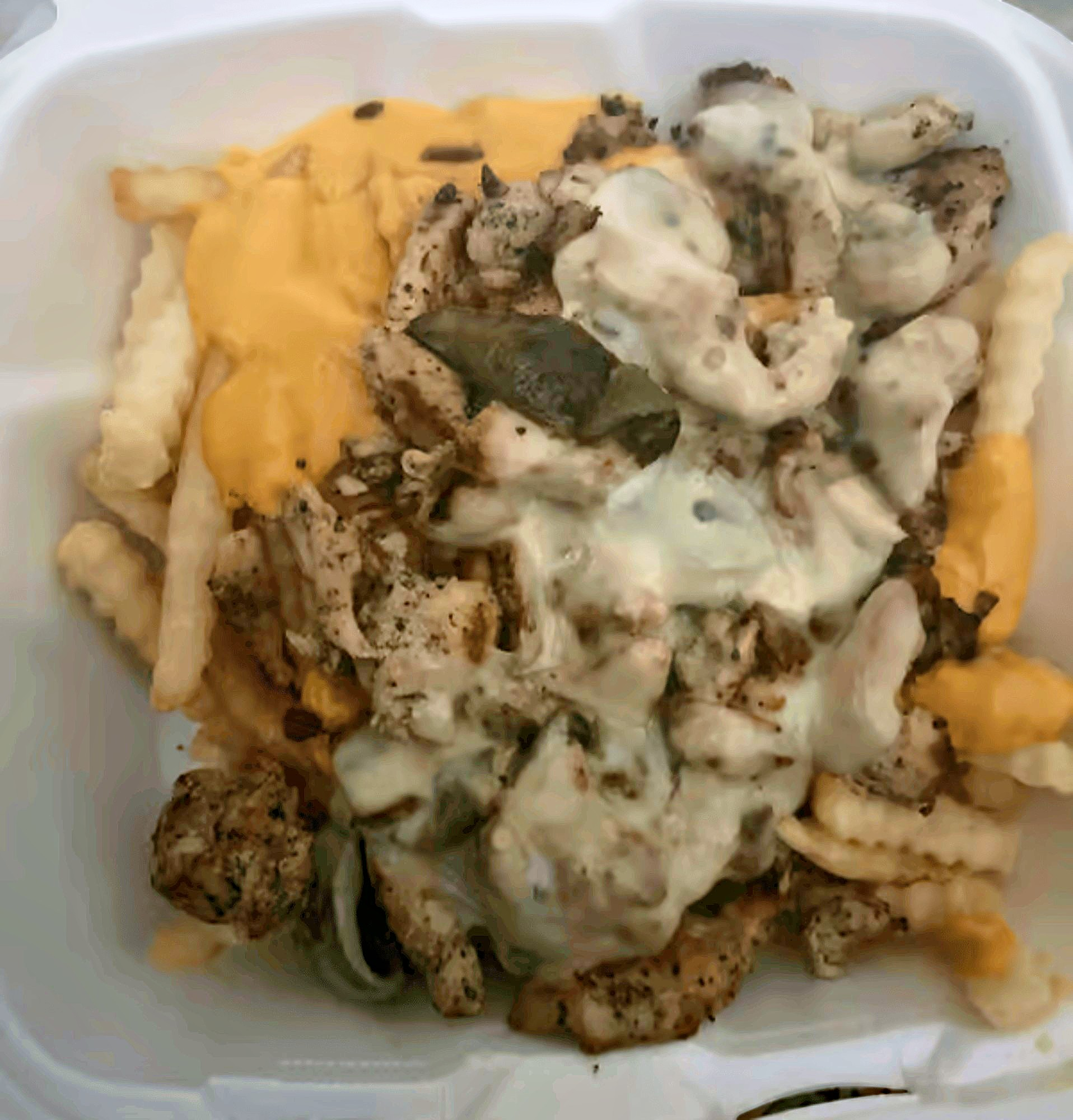 Philly Chicken Cheese Fries