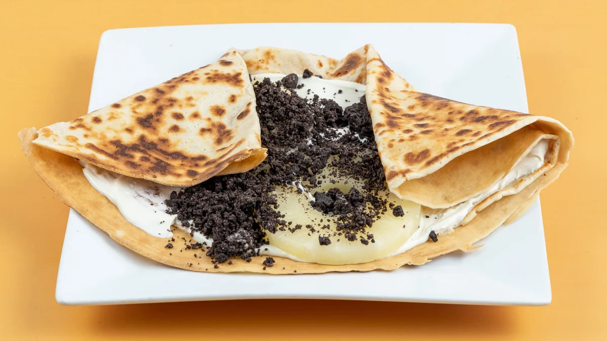 Κρέπα Λευκή Σοκολάτα, Ανανά και Oreo
